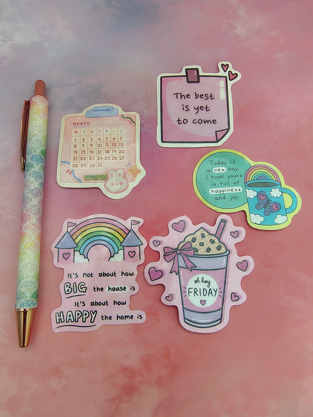 🪅Positive Motivational Stickers Mix 5 Pieces- Set 5🪅